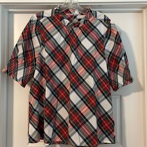 NWT J. Crew Smocked Puff Sleeve Top